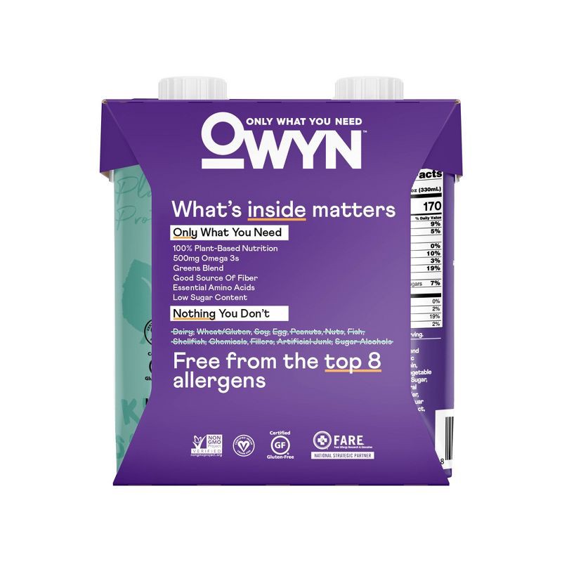 slide 2 of 3, OWYN Protein Shake - Cookies N' Creamless - 4pk/44.6 fl oz, 4 ct; 44.6 fl oz