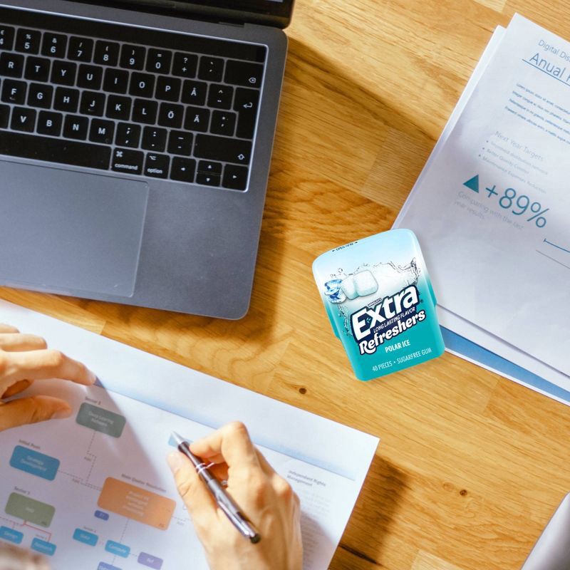 slide 2 of 9, Wrigley's EXTRA Refreshers Polar Ice Sugar-Free Gum - 40ct, 40 ct