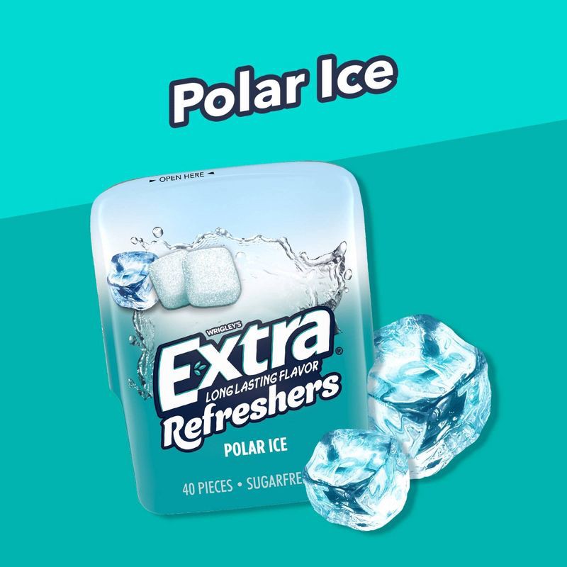 slide 3 of 9, Wrigley's EXTRA Refreshers Polar Ice Sugar-Free Gum - 40ct, 40 ct