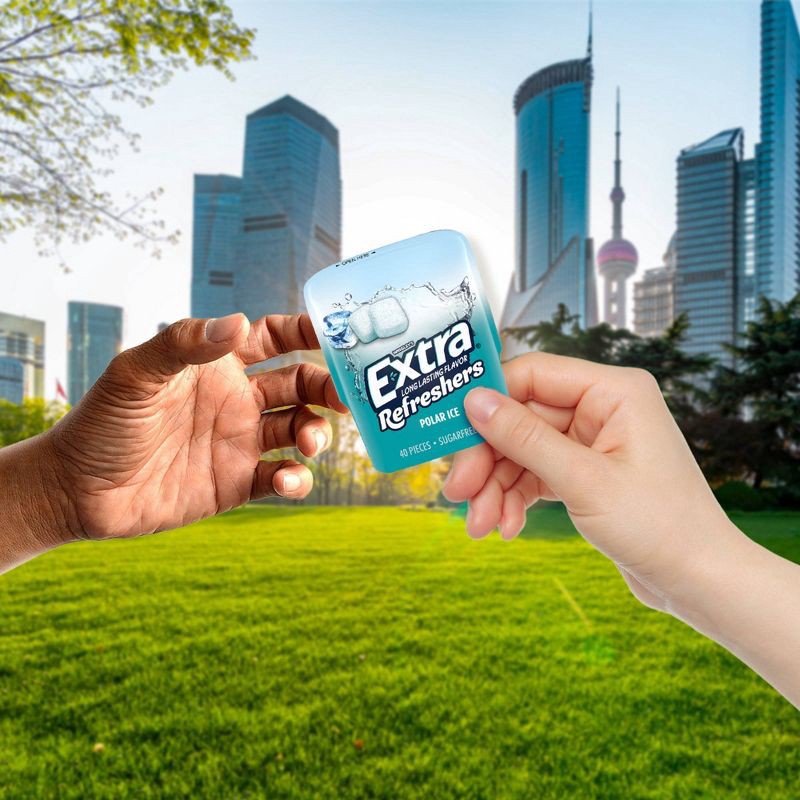 slide 5 of 9, Wrigley's EXTRA Refreshers Polar Ice Sugar-Free Gum - 40ct, 40 ct