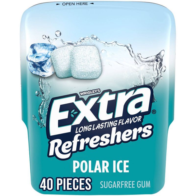 slide 1 of 9, Wrigley's EXTRA Refreshers Polar Ice Sugar-Free Gum - 40ct, 40 ct