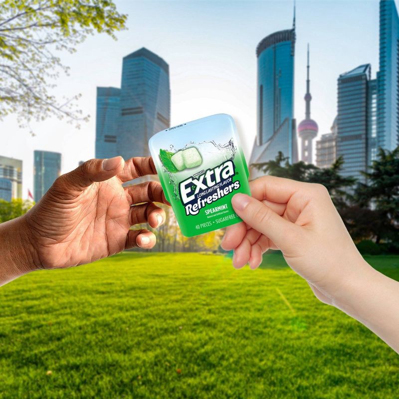 slide 5 of 9, Wrigley's Extra Refreshers Spearmint Sugar-Free Gum - 40ct, 40 ct
