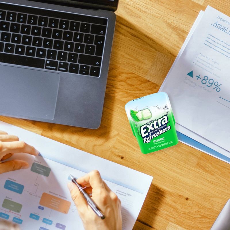 slide 7 of 9, Wrigley's Extra Refreshers Spearmint Sugar-Free Gum - 40ct, 40 ct