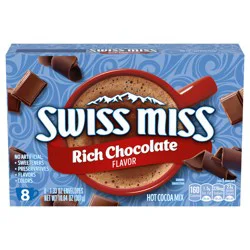 Swiss Miss Rich Chocolate Flavored Hot Cocoa Mix, 8 Count Hot Cocoa Packets