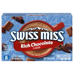 Swiss Miss Rich Chocolate Flavored Hot Cocoa Mix, 8 Count Hot Cocoa Packets