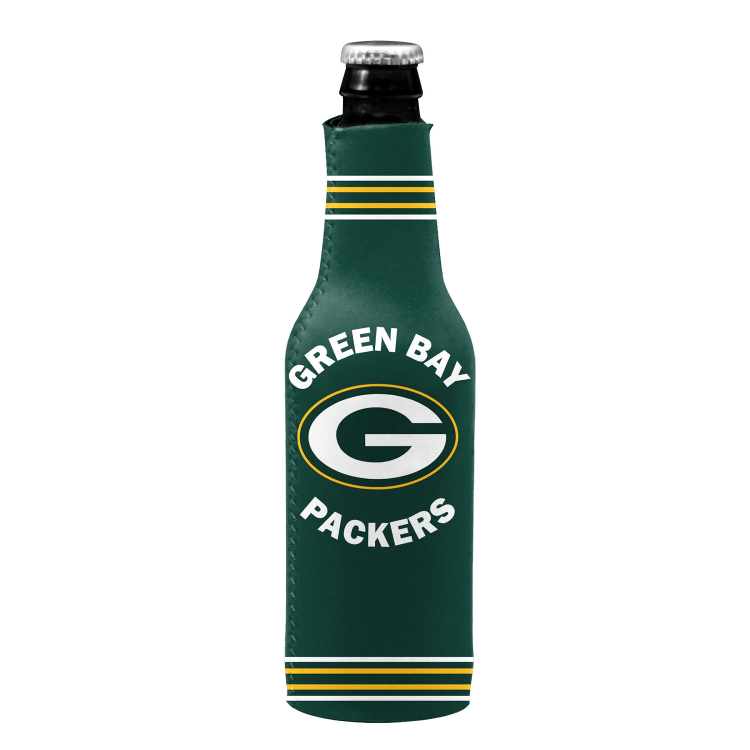 slide 1 of 1, Packers Bottle Coozie, 1 ct