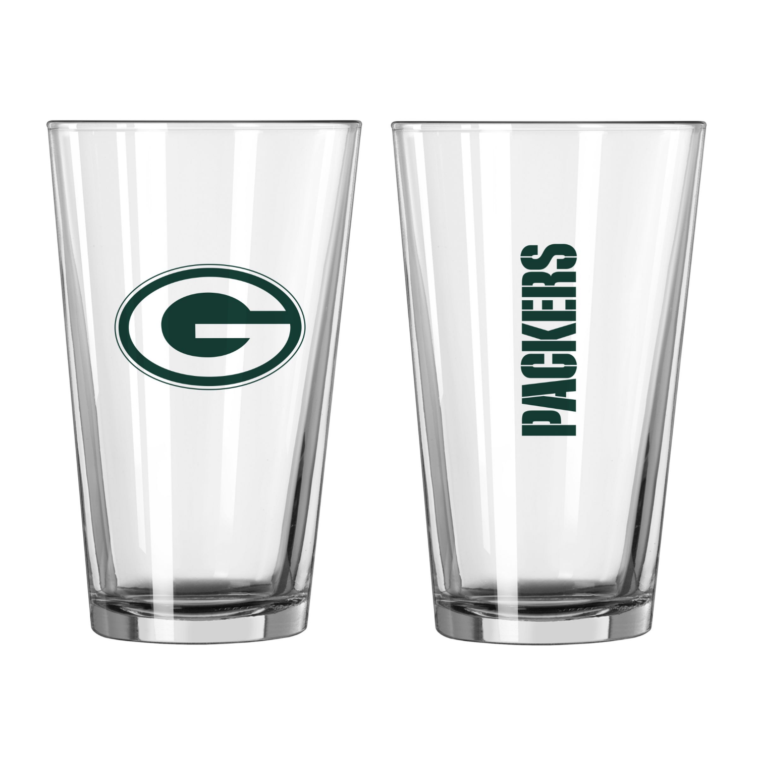 slide 1 of 1, Packers 16oz Pint Glass, 16 oz