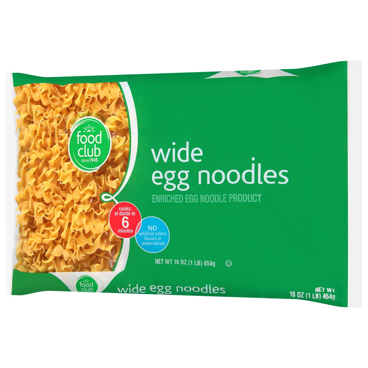 slide 6 of 9, Food Club Wide Egg Noodles 16 oz, 16 oz