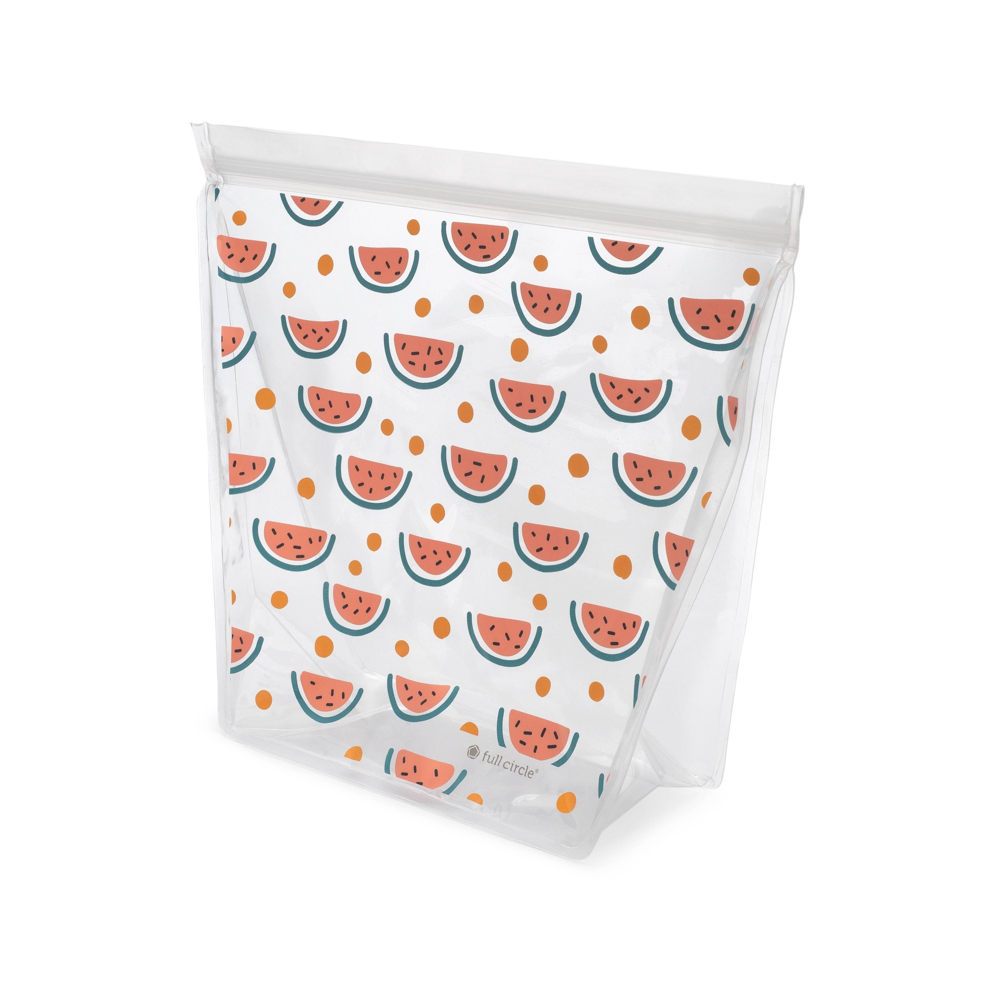 slide 1 of 2, Full Circle Market Reusable Storage Bag Watermelon, 1 gal