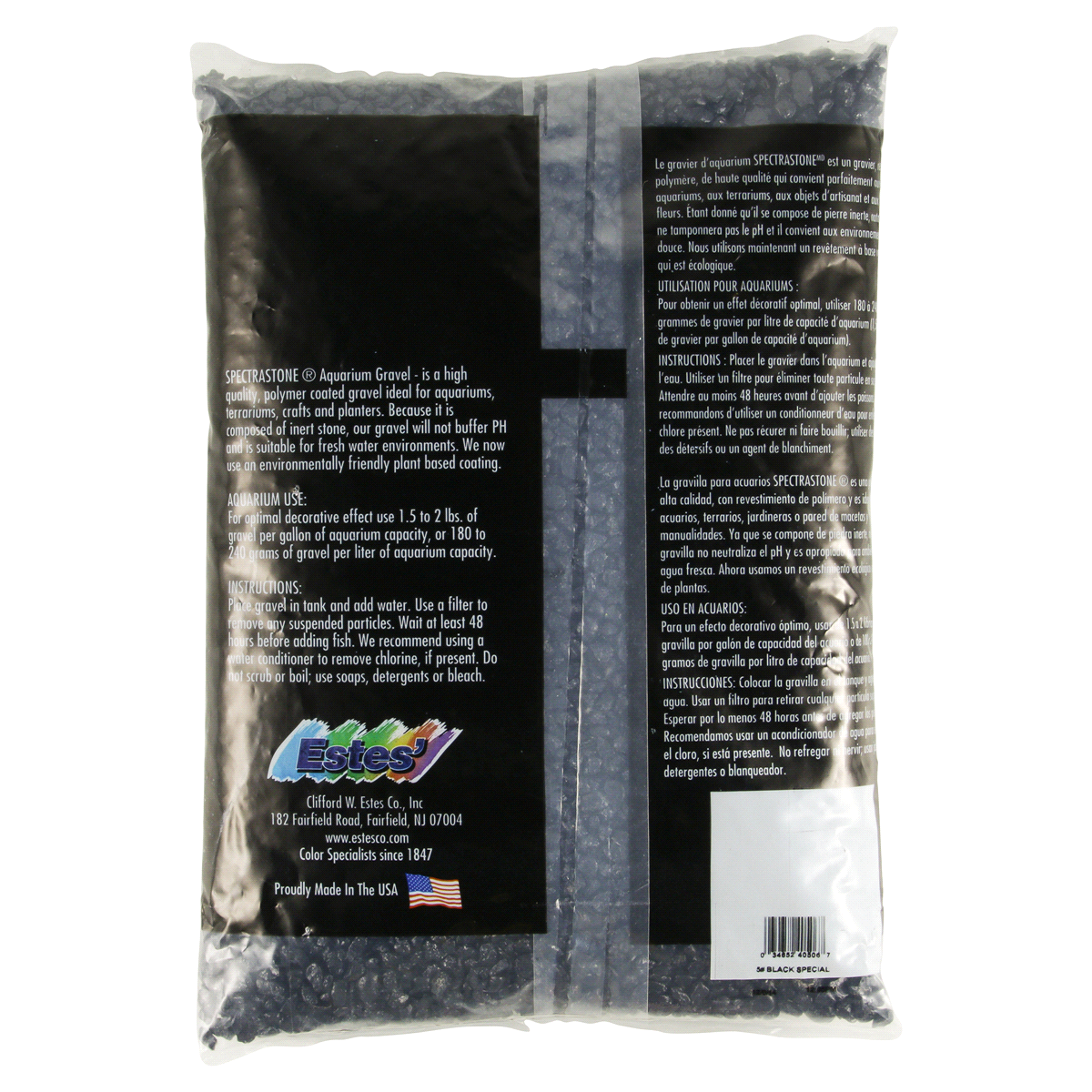 slide 2 of 2, Aqueon Spectrastone Aquarium Gravel, Special Black, 5 lb