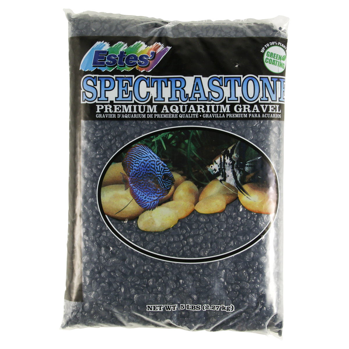 slide 1 of 2, Aqueon Spectrastone Aquarium Gravel, Special Black, 5 lb