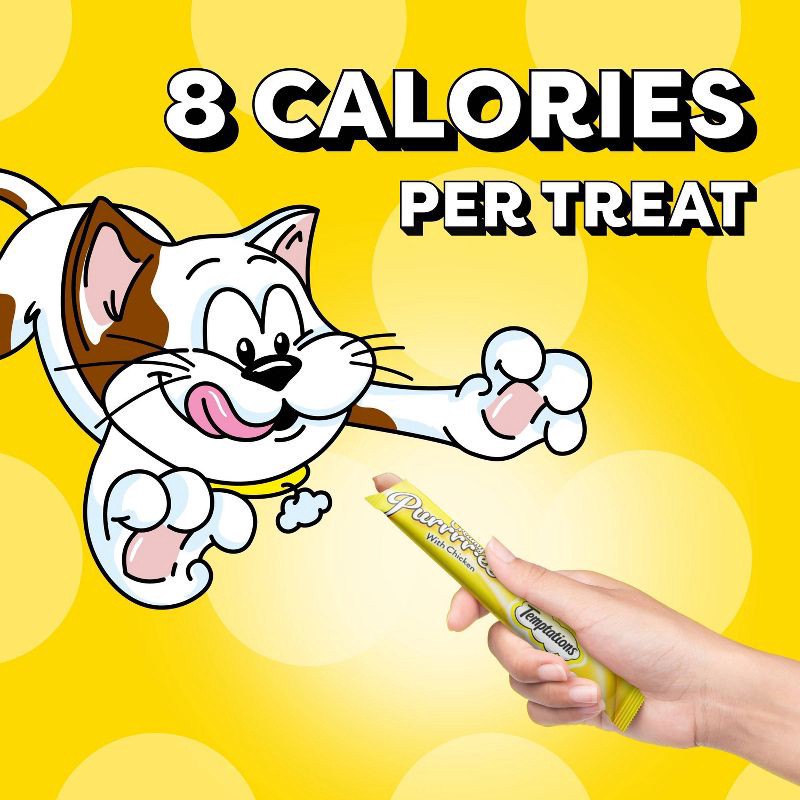 slide 3 of 13, Temptations Puree with Salmon Flavor Squeezable Lickable Cat Treats - 1.7oz, 1.7 oz