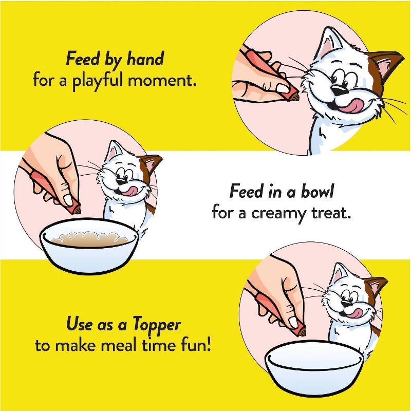 slide 5 of 13, Temptations Puree with Salmon Flavor Squeezable Lickable Cat Treats - 1.7oz, 1.7 oz