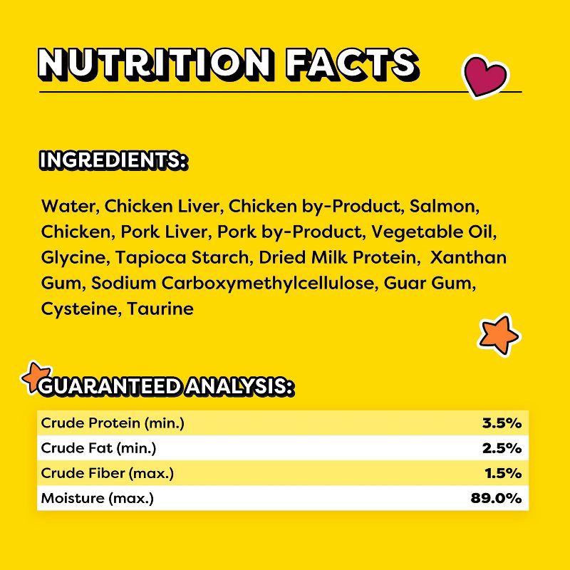 slide 11 of 13, Temptations Puree with Salmon Flavor Squeezable Lickable Cat Treats - 1.7oz, 1.7 oz
