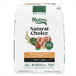 Nutro Natural Choice Chicken and Brown Rice Flavor Adult Dry Dog Food - 22lbs