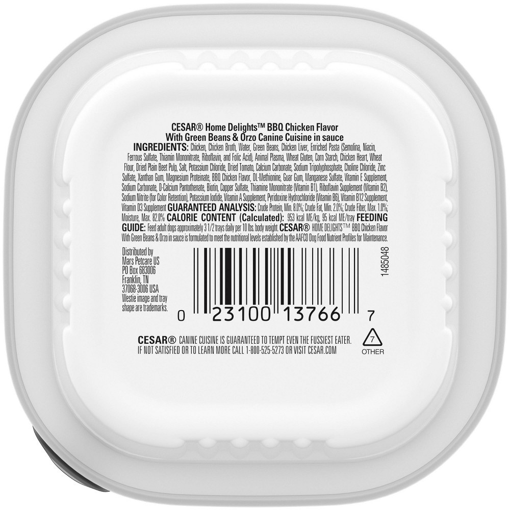 slide 2 of 4, Cesar Home Delights Wet Dog Food BBQ Chicken Flavor, 3.5 oz