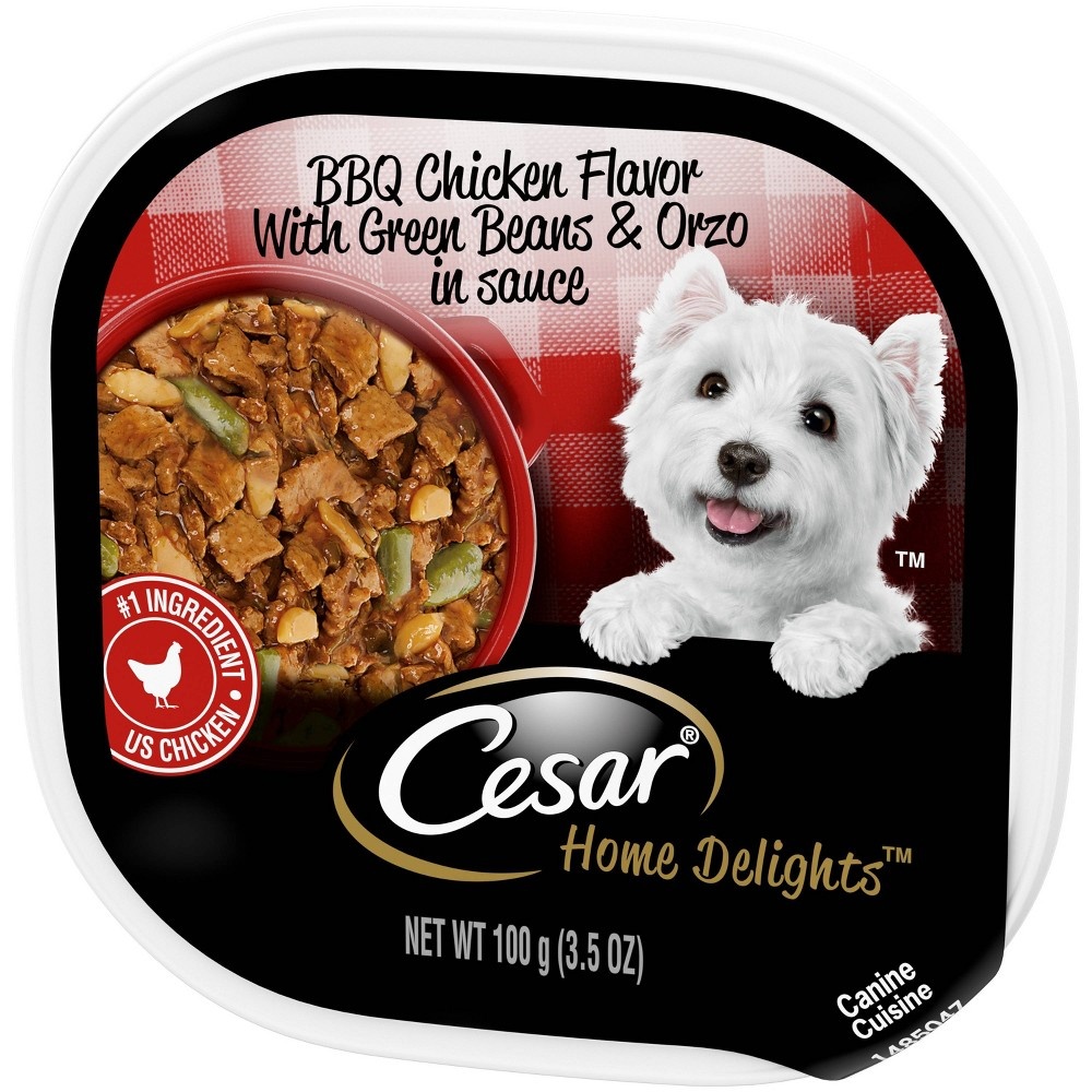 slide 3 of 4, Cesar Home Delights Wet Dog Food BBQ Chicken Flavor, 3.5 oz