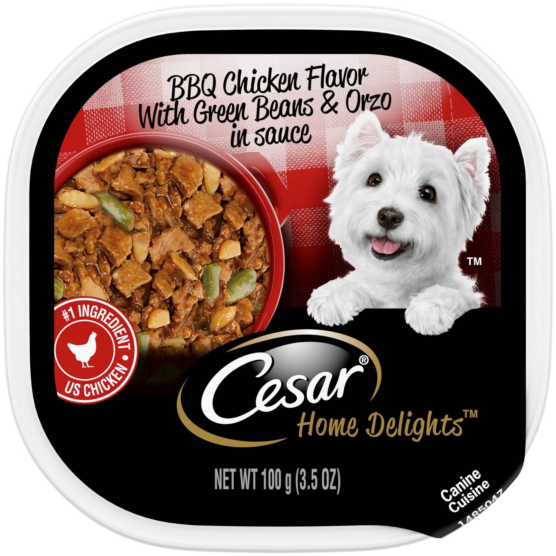 slide 1 of 4, Cesar Home Delights Wet Dog Food BBQ Chicken Flavor, 3.5 oz