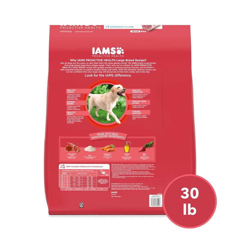slide 2 of 11, IAMS Proactive Health Lamb and Rice Flavor Large Breed Adult Dry Dog Food - 30lbs, 30 lb