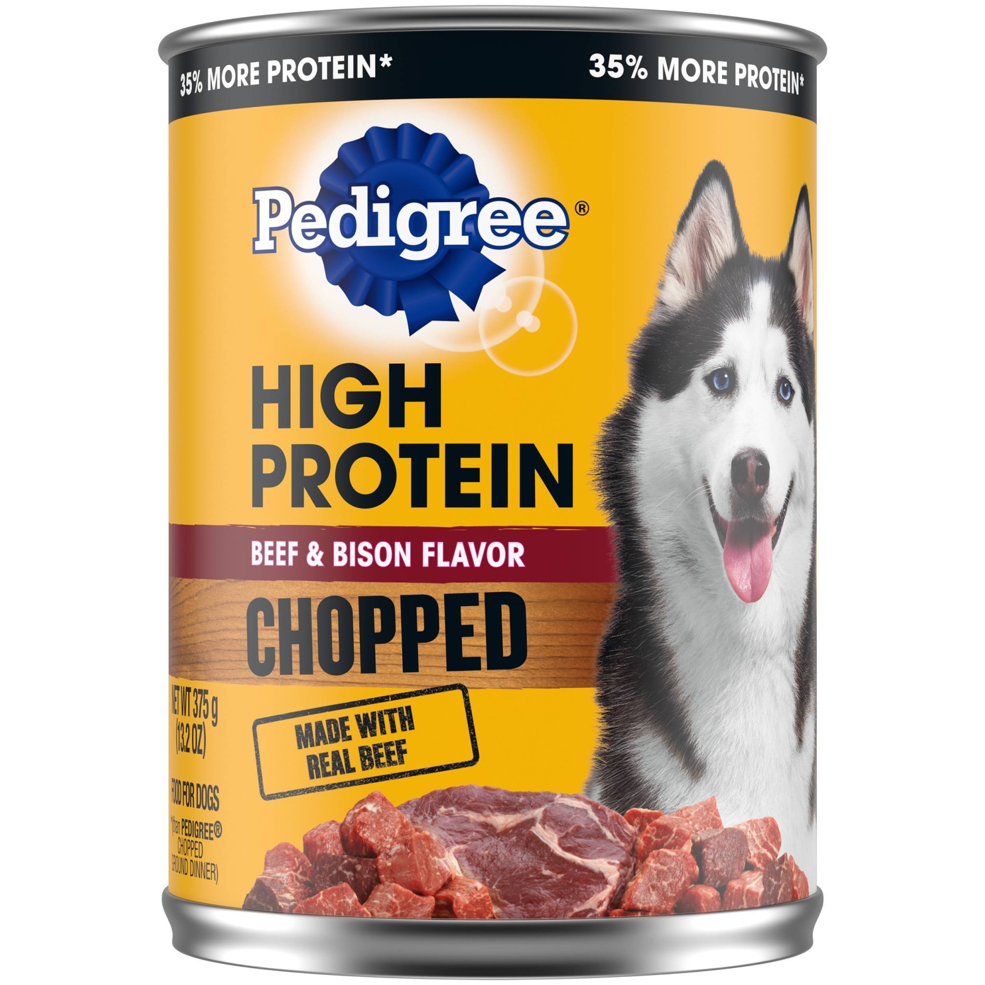 slide 1 of 4, Pedigree High Protein Wet Dog Food with Beef & Bison Flavor - 13.2oz, 13.2 oz