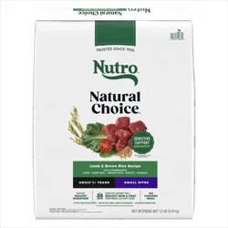 Nutro Natural Choice Lamb, Vegetable and Rice Flavor Small Bites Adult Dry Dog Food - 12lbs