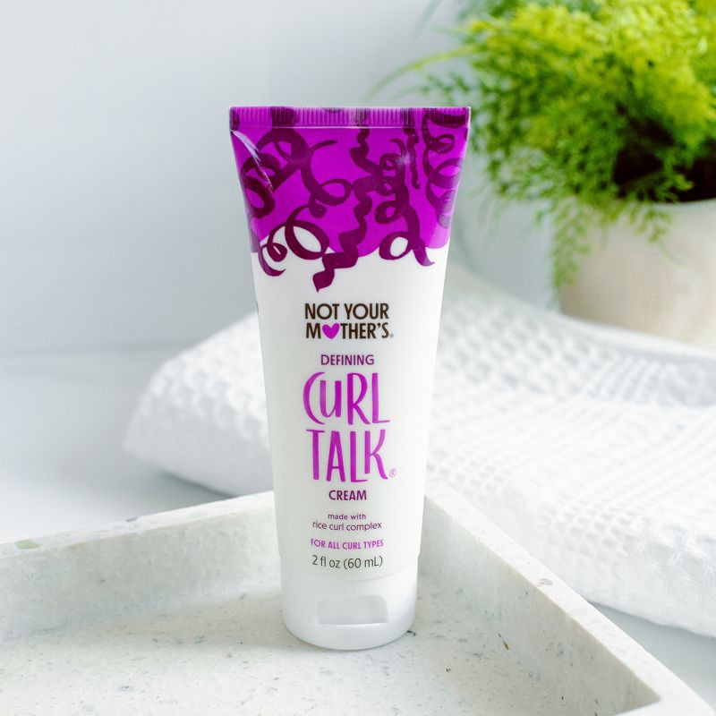slide 4 of 7, Not Your Mother's Curl Talk Defining Curl Cream Mini Travel Size for Curly Hair - 2 fl oz, 2 fl oz