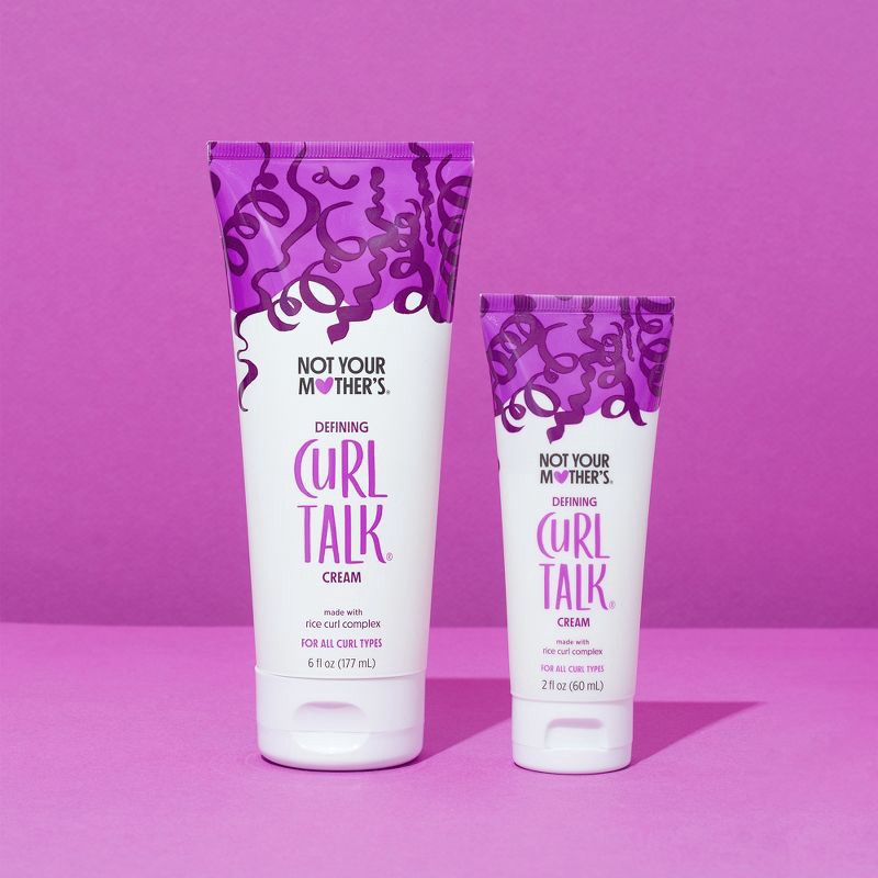 slide 5 of 7, Not Your Mother's Curl Talk Defining Curl Cream Mini Travel Size for Curly Hair - 2 fl oz, 2 fl oz