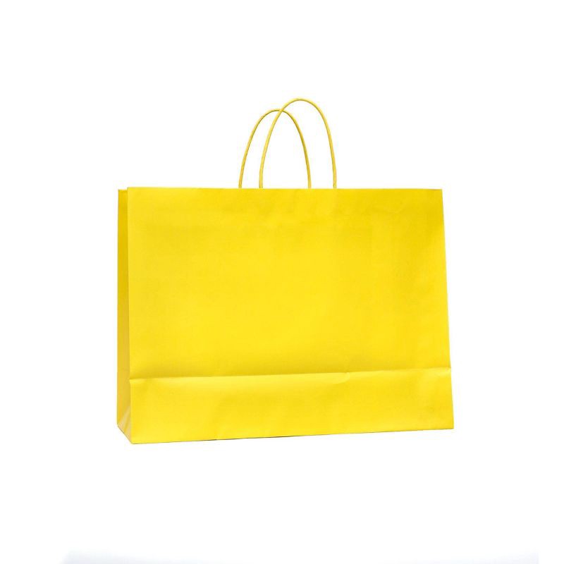 slide 3 of 3, Large Gift Bag Solid Yellow - Spritz™, 1 ct