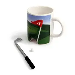 Kikkerland 8oz Golf Putter Drinkware Mug
