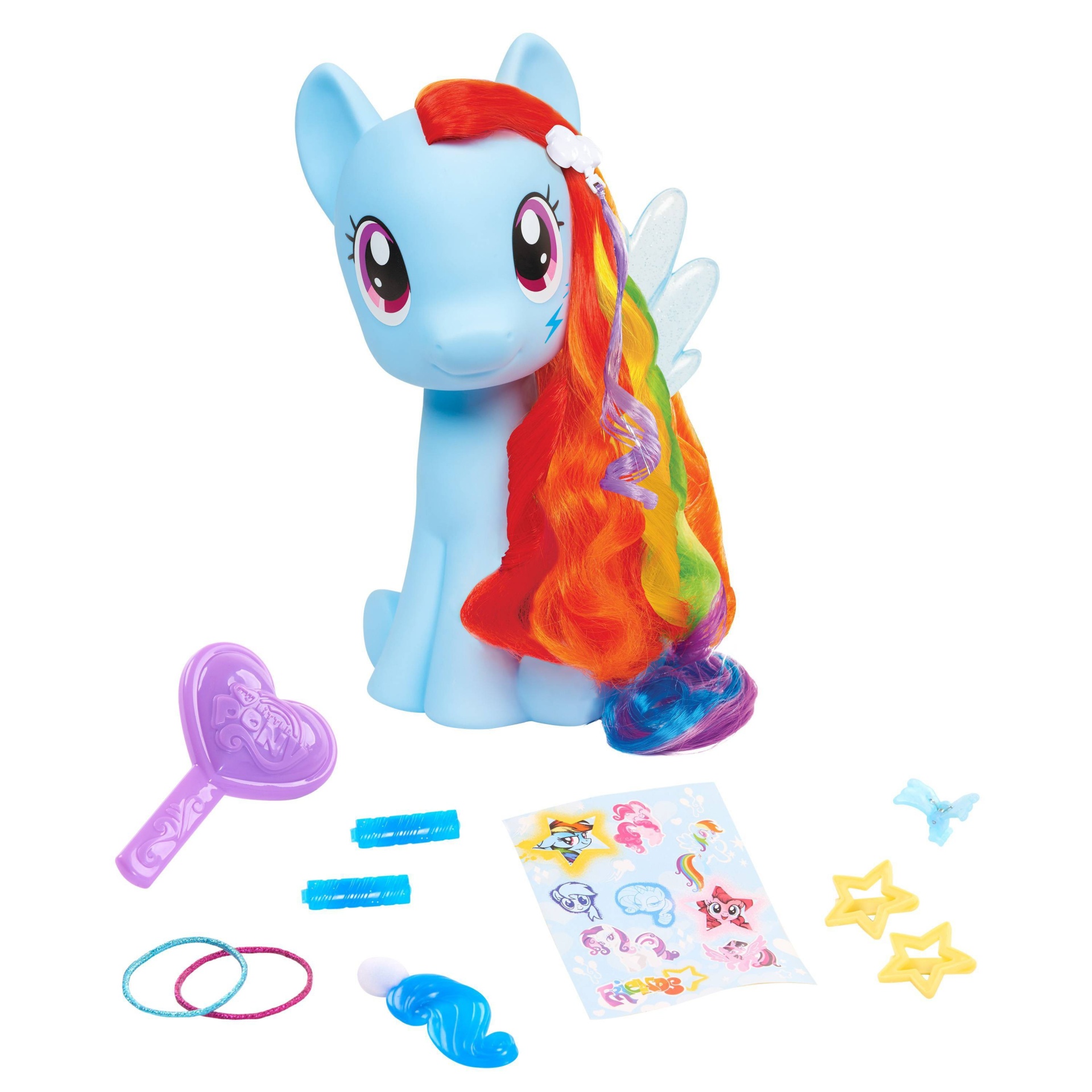 slide 1 of 5, My Little Pony Rainbow Dash Magic Style Pony Styling Head, 1 ct