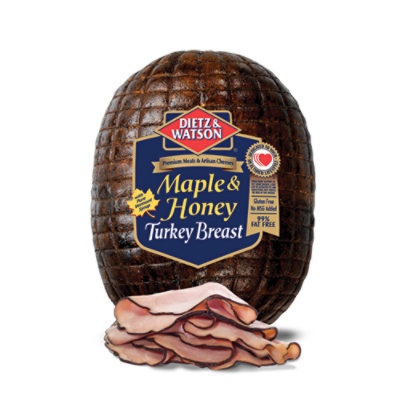 slide 1 of 1, Dietz & Watson Maple & Honey Turkey Breast, per lb