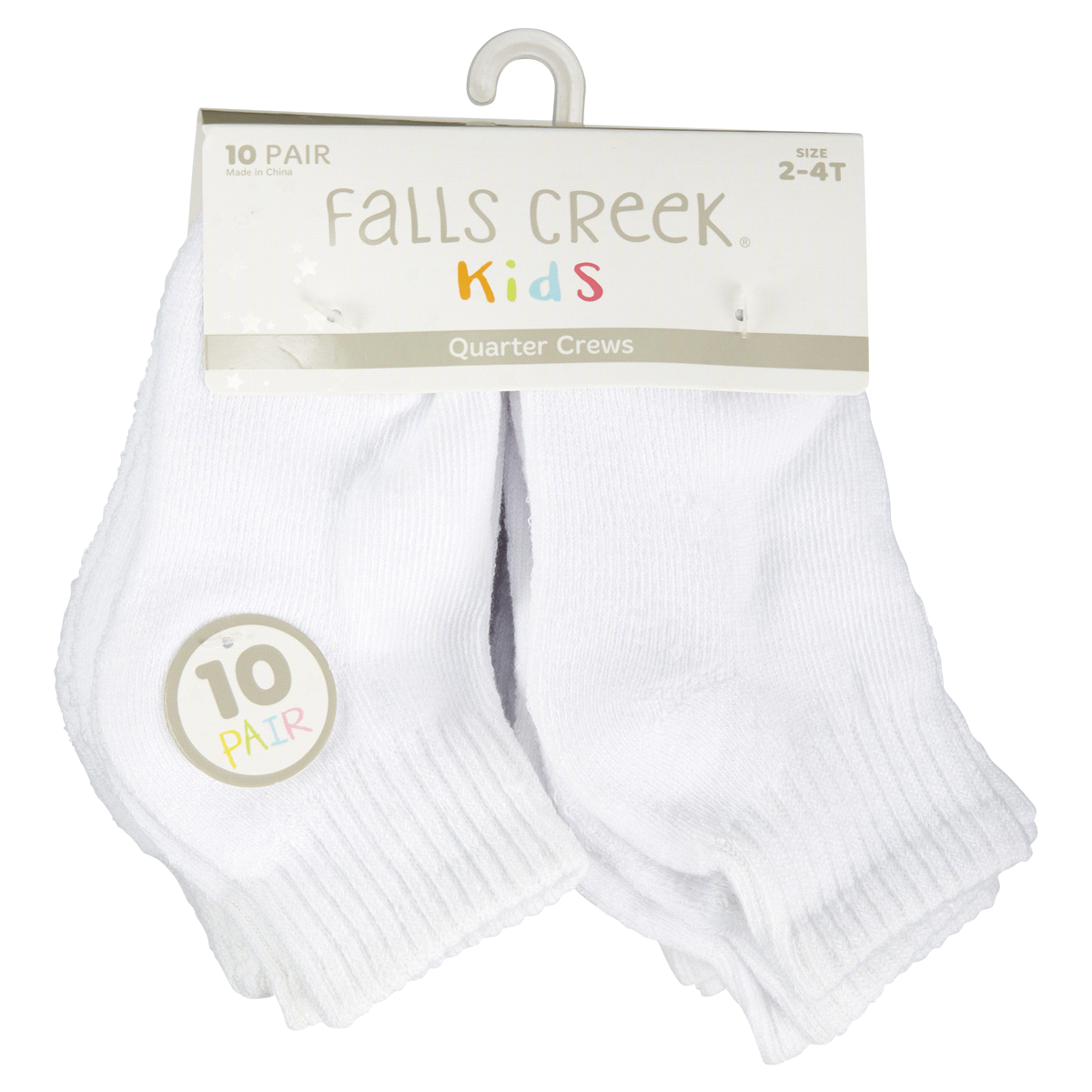 Falls Creek Kids Falls Creek Infant Quarter Crew Sock 2 ct; 4t | Shipt