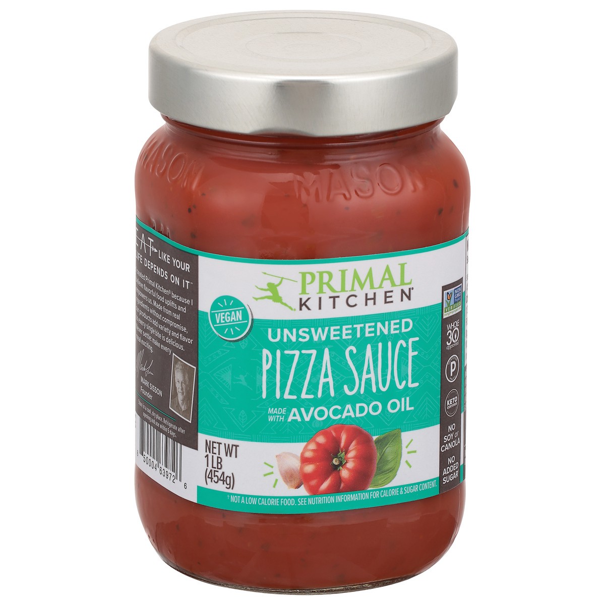 slide 5 of 9, Primal Kitchen Unsweetened Pizza Sauce 1 lb, 16 oz