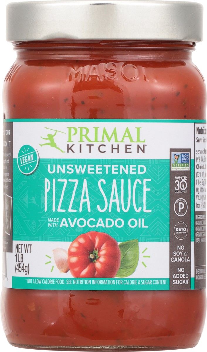 slide 8 of 9, Primal Kitchen Unsweetened Pizza Sauce 1 lb, 16 oz