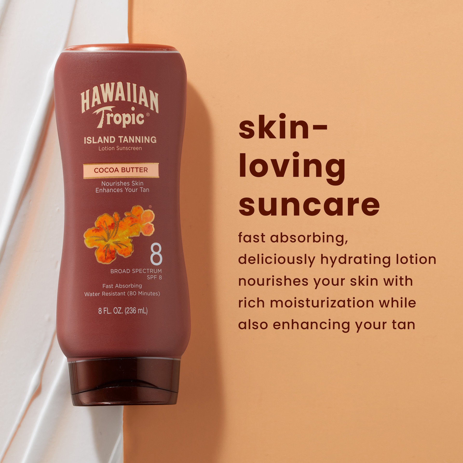 slide 7 of 7, Hawaiian Tropic Tan Lotion Spf 8, 8 oz