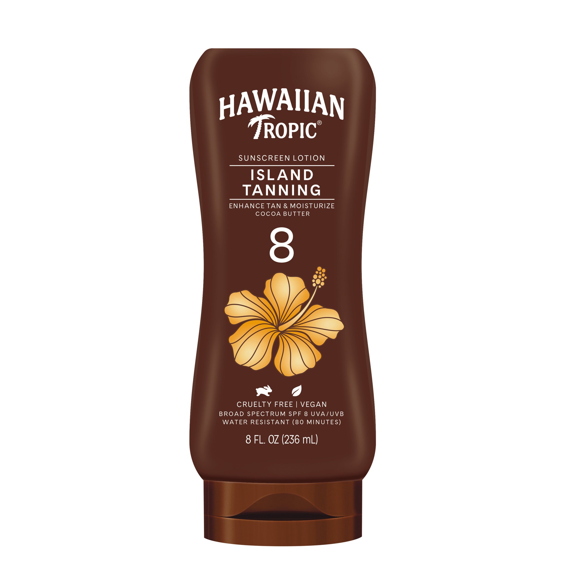 slide 1 of 7, Hawaiian Tropic Tan Lotion Spf 8, 8 oz