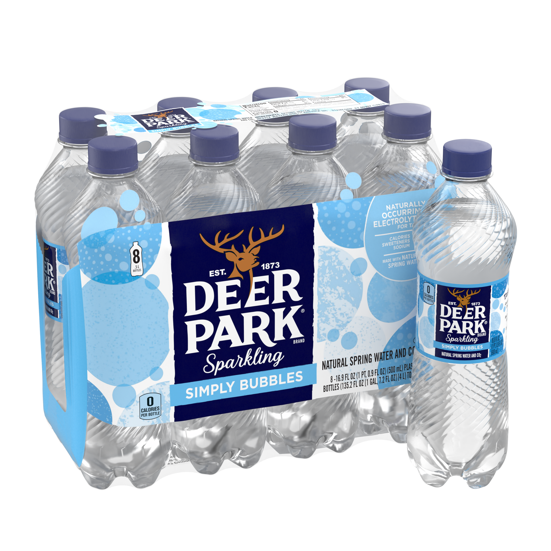 slide 5 of 5, Deer Park Sparkling Water, Simply Bubbles- 16.9 fl oz, 16.9 fl oz