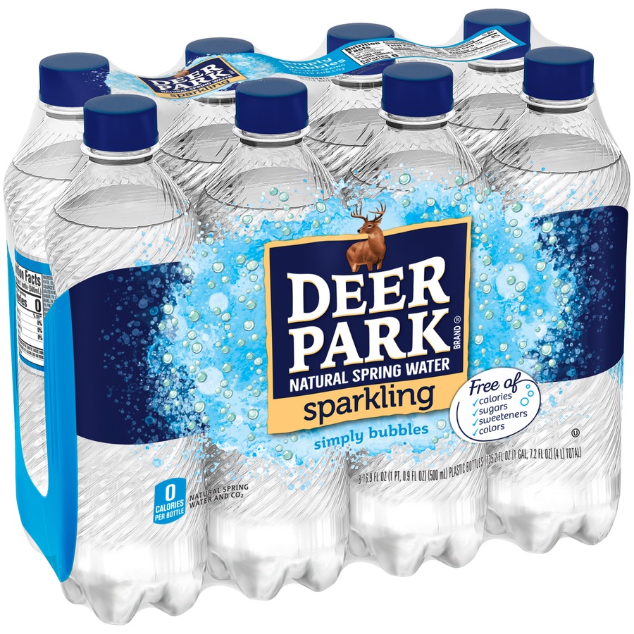 slide 1 of 6, Deer Park Regular Mineral Water / Bottles, 8 ct; 16.9 fl oz