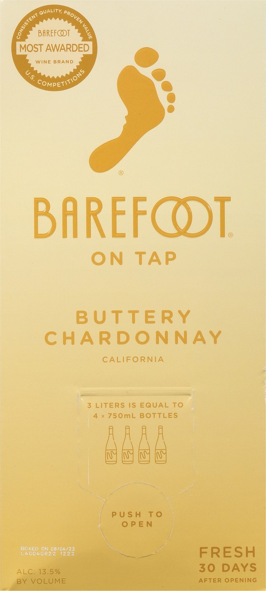 slide 2 of 9, Barefoot White Wine, 3 liter