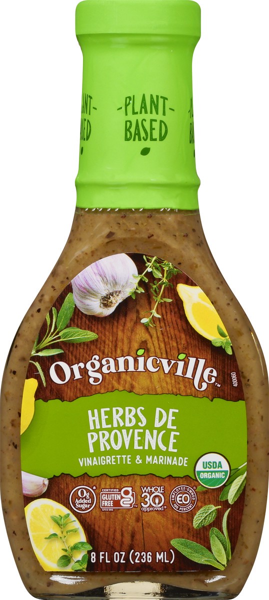 slide 2 of 13, Organicville Herbs De Provence Vinaigrette & Marinade 8 oz, 8 oz