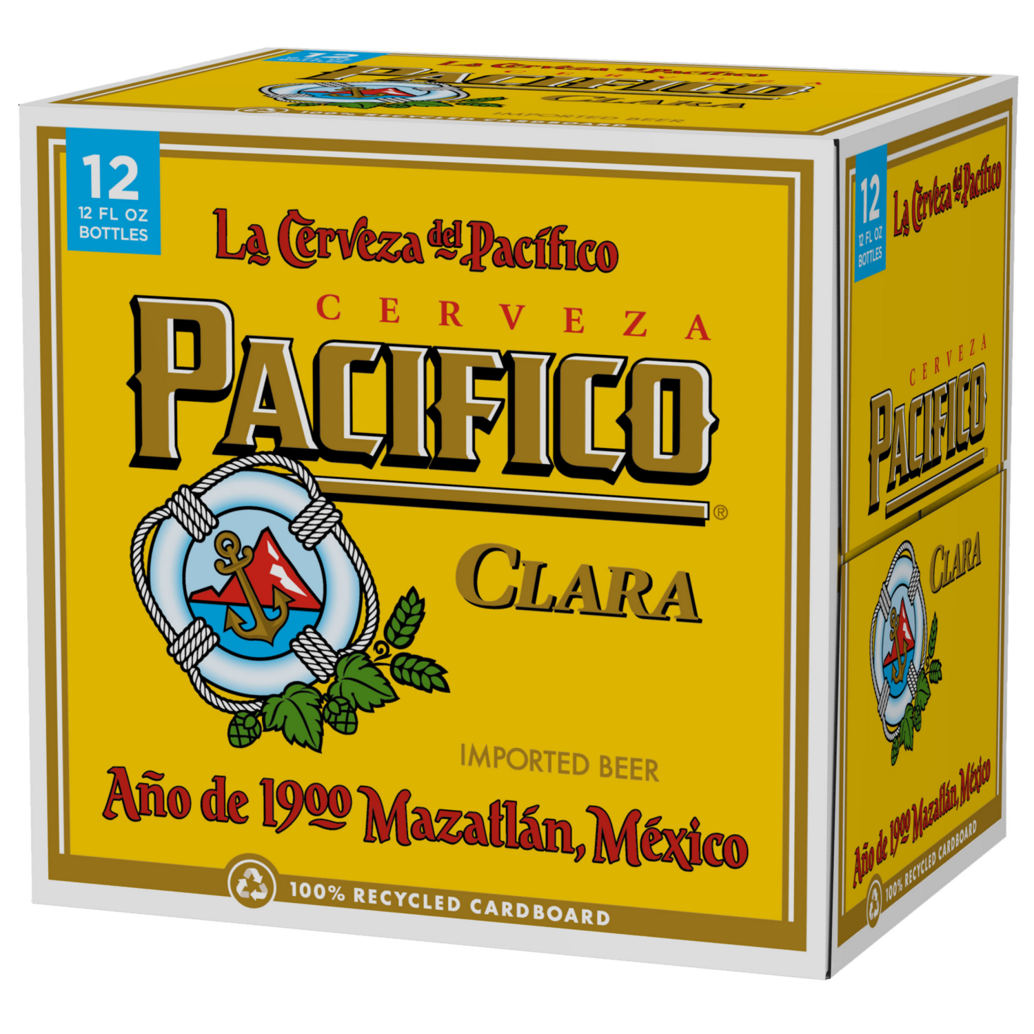 slide 8 of 8, Pacifico Clara Mexican Lager Beer, 12 pk 12 fl oz Bottles, 4.4% ABV, 12 ct