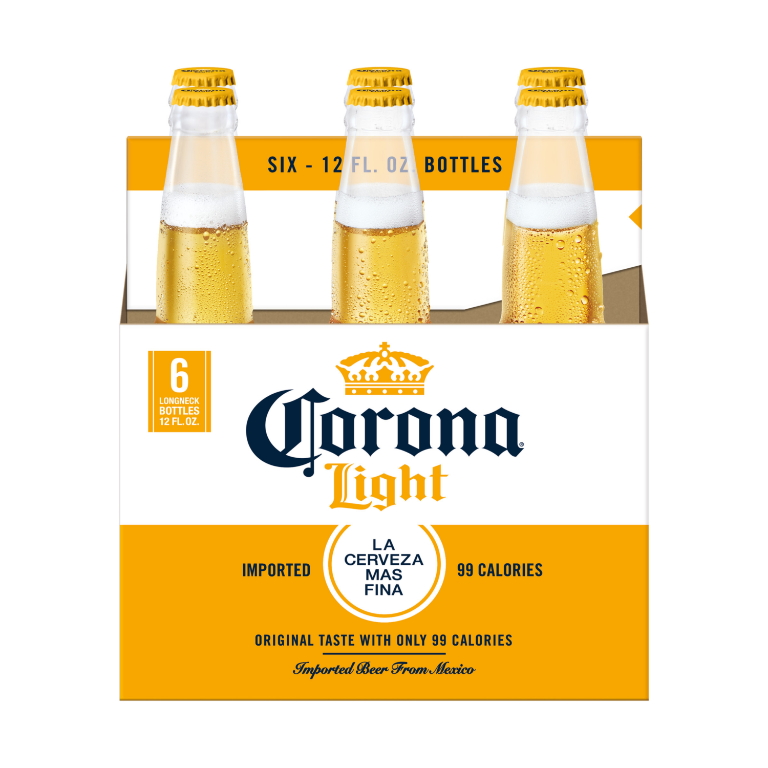 slide 1 of 8, Corona Light Mexican Lager Beer, 6 pk 12 fl oz Bottles, 4.0% ABV, 6 ct; 12 fl oz