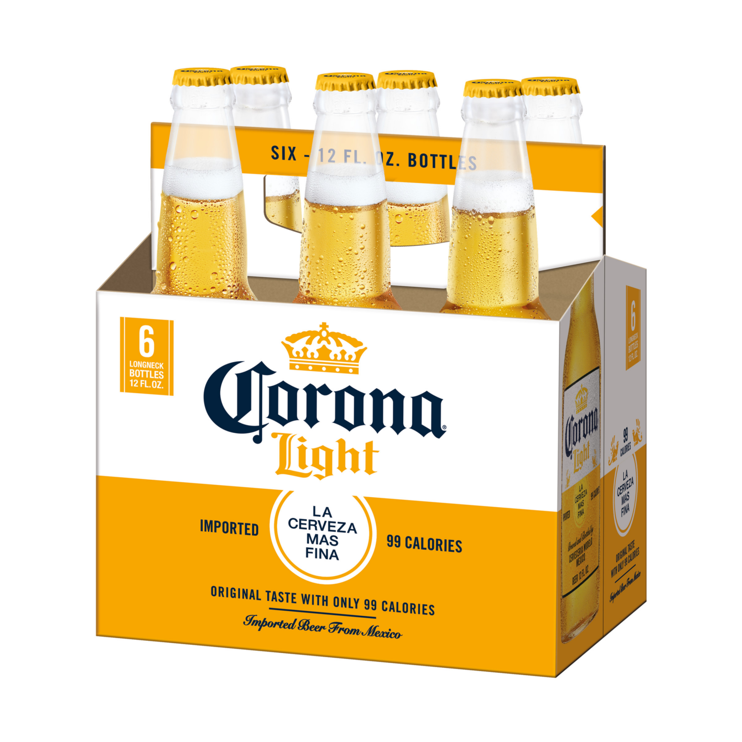 slide 8 of 8, Corona Light Mexican Lager Beer, 6 pk 12 fl oz Bottles, 4.0% ABV, 6 ct; 12 fl oz