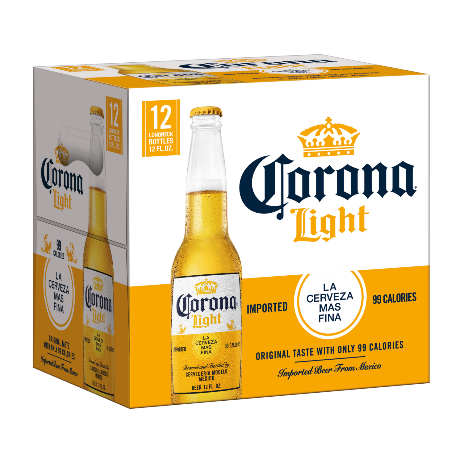 slide 4 of 8, Corona Light Mexican Lager Beer, 12 pk 12 fl oz Bottles, 4.0% ABV, 12 ct