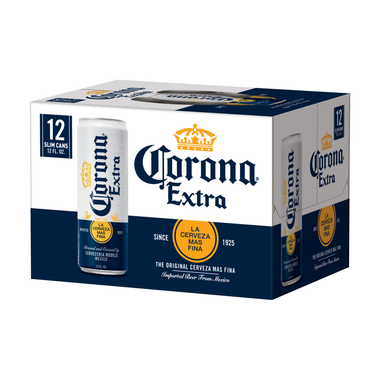 slide 8 of 8, Corona Extra Mexican Lager Beer, 12 pk 12 fl oz Cans, 4.6% ABV, 12 ct; 12 fl oz