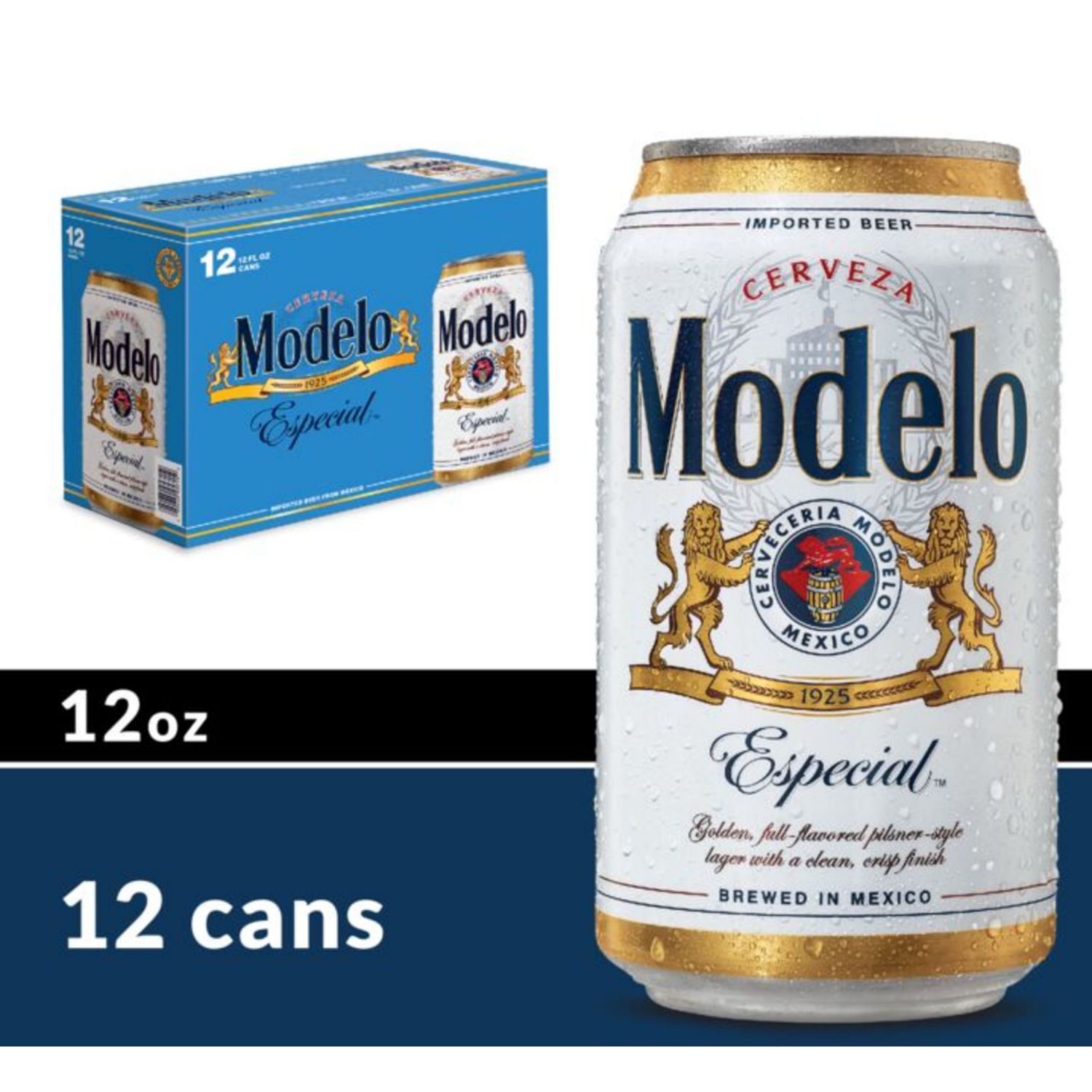 slide 6 of 8, Modelo Especial Mexican Lager Beer, 12 pk 12 fl oz Cans, 4.4% ABV, 12 ct