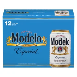 Modelo Especial Mexican Lager Beer, 12 pk 12 fl oz Cans, 4.4% ABV