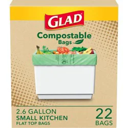 Glad Compost Trash Bags - Unscented - 22ct