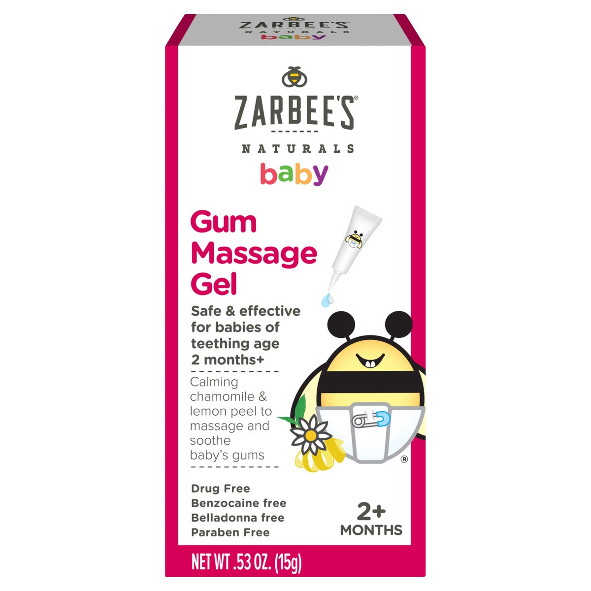 slide 1 of 10, Zarbee's Naturals Baby Gum Massage Gel, 0.53 oz