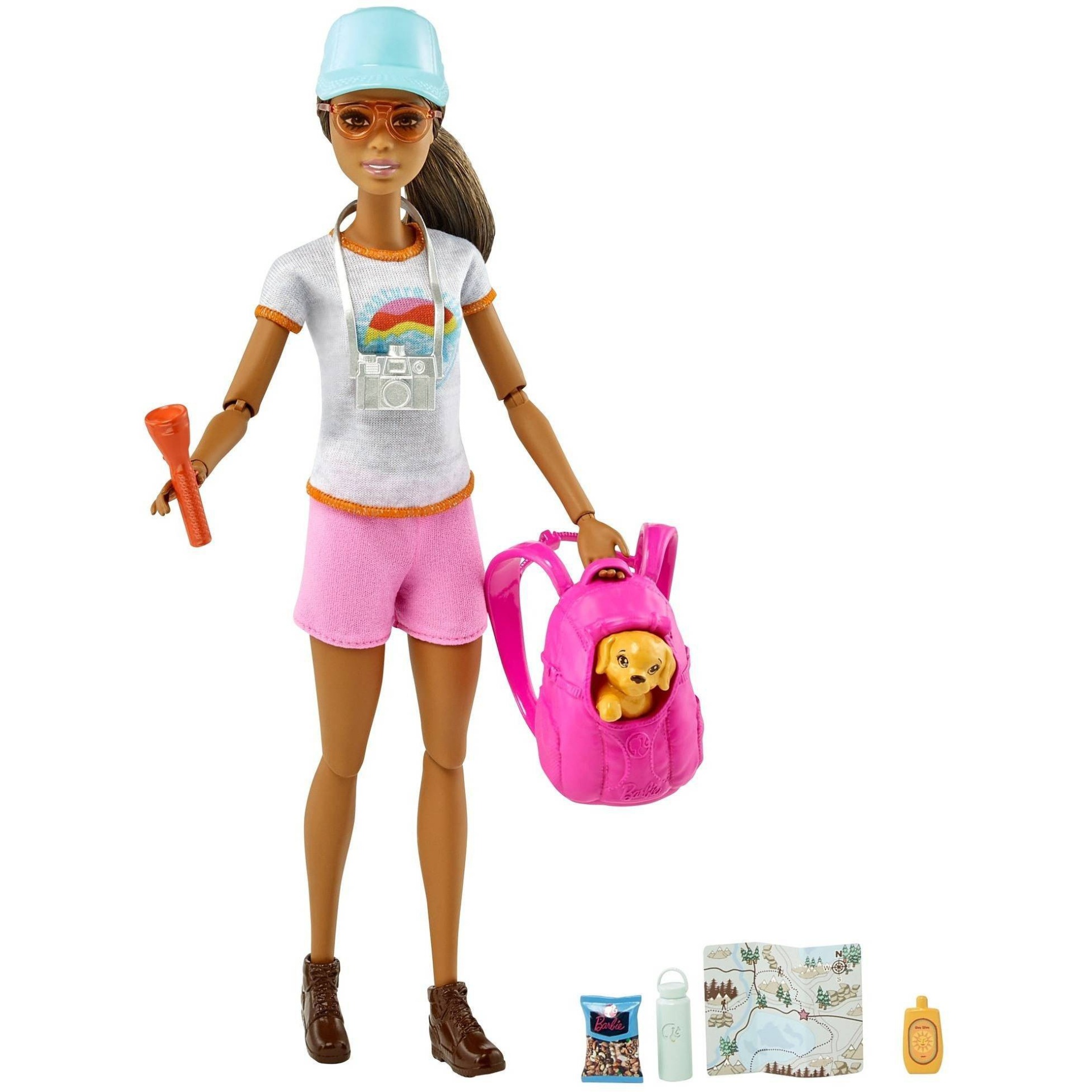 slide 1 of 5, Barbie Hiking Doll, 1 ct